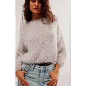 Free People Soft Gray Women's Sweater
